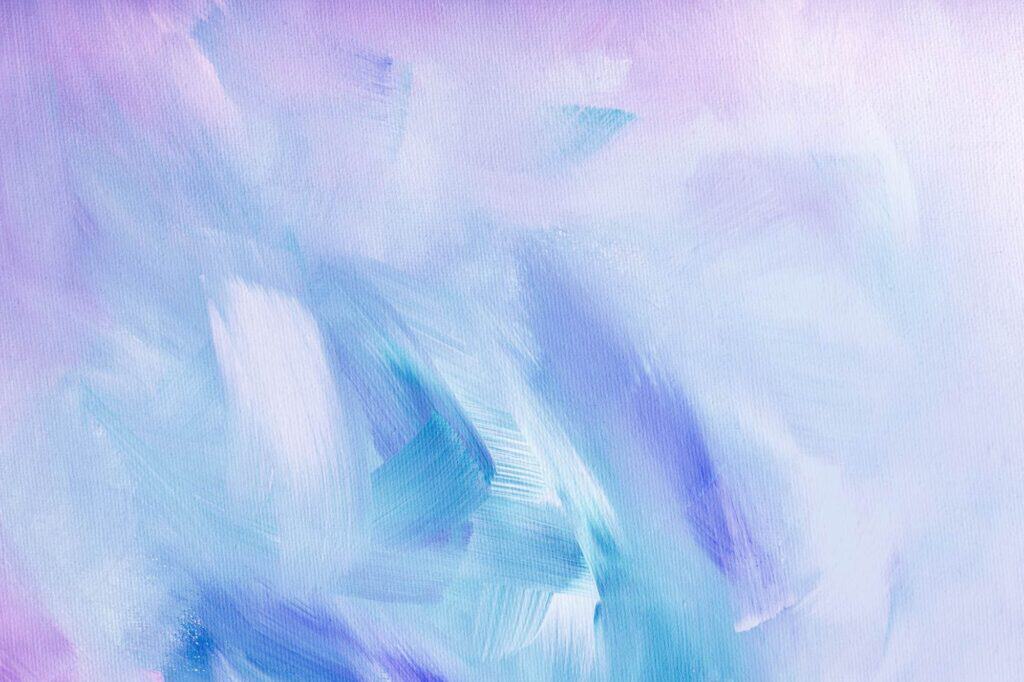Blue and purple abstract painted background with soft brushstrokes.